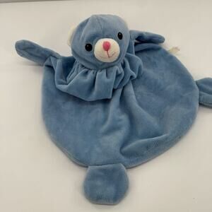Blue Teddy Bear‎ Lovey Plush Stuffed Animal Security Blanket Round 20"